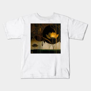 Flower and gold Kids T-Shirt